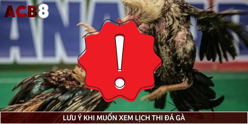 2 lưu ý quan trọng khi xem lịch