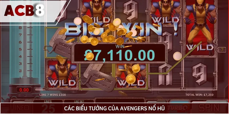 Tại Avengers Slot có những biểu tượng thường thấy nào? 
