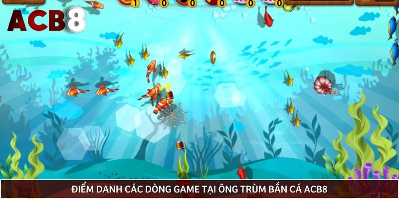 Điểm danh các dòng game tại ông trùm bắn cá ACB8