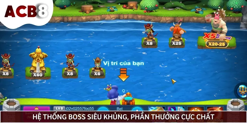 Trong tựa game này, bạn sẽ phải ấn tượng trước dàn Boss siêu khủng