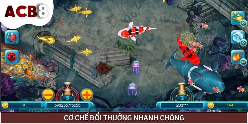 Cơ chế đổi thưởng trong game còn giúp bạn thực hiện nhanh chóng