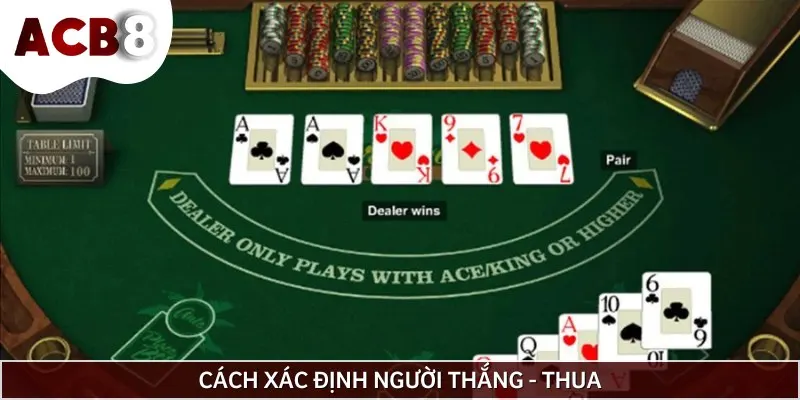 Cách phân định người thắng và thua trong Poker 5 lá