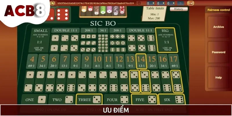 Ưu điểm nổi bật nhất của cách đánh tài xỉu 1-3-2-4 