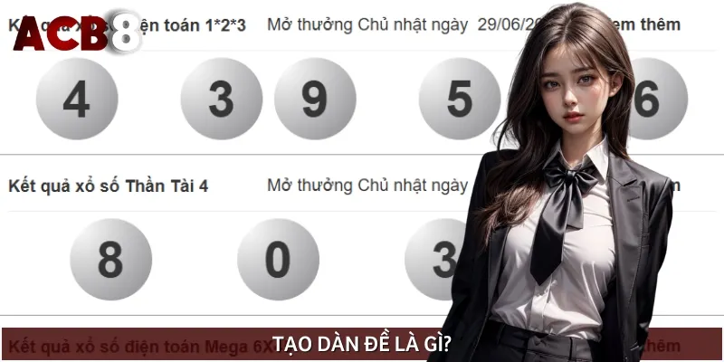 Các cách tạo dàn đề là việc chọn một tập hợp các con số từ 00 đến 99