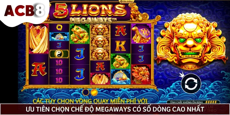 Hãy nhớ rằng, chế độ Megaways chính là cách giúp bạn thành công