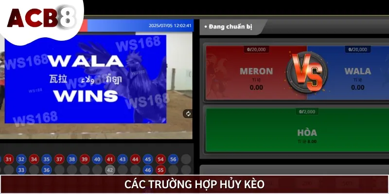 Đối với trận đấu lỗi kỹ thuật, sai thông tin sẽ được hoàn lại tiền cược