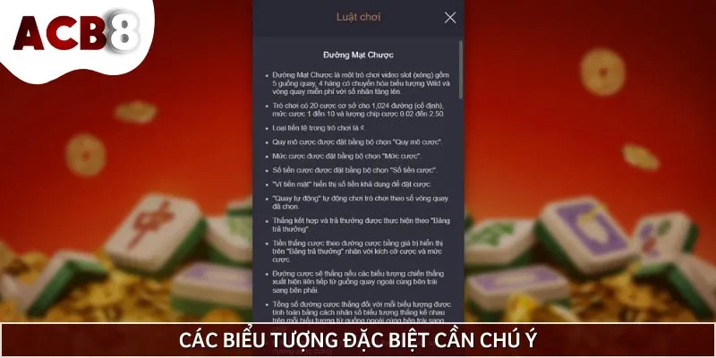 Các biểu tượng xuất hiện trong game nổ hũ Đường Mạt Chược