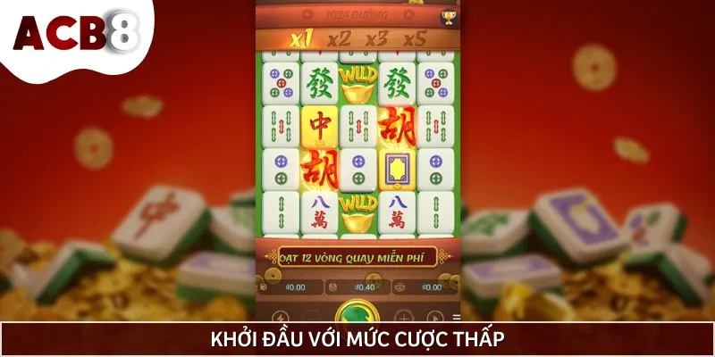 Bạn nên bắt đầu quay với một mức cược vừa phải để tránh rủi ro